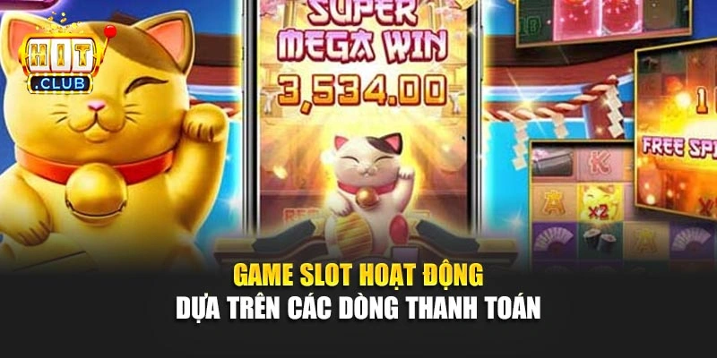 Game slot hoạt động dựa trên các dòng thanh toán 
