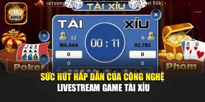 Sức hút hấp dẫn của công nghệ Livestream game Tài Xỉu